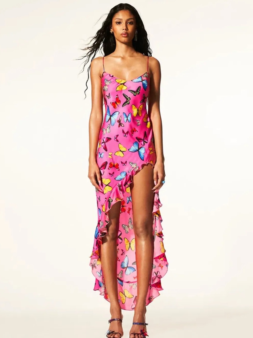 Mirae Paris Pink Butterfly Theme Dress size XS or 34